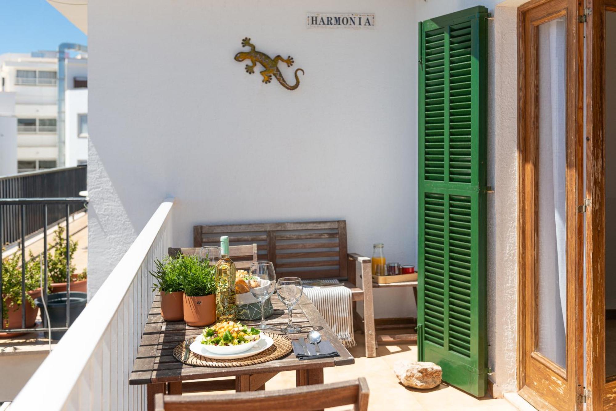 New! Apartment Harmonia, Front Sea View, Cala Marsal Beach 300M Portocolom  Exterior foto